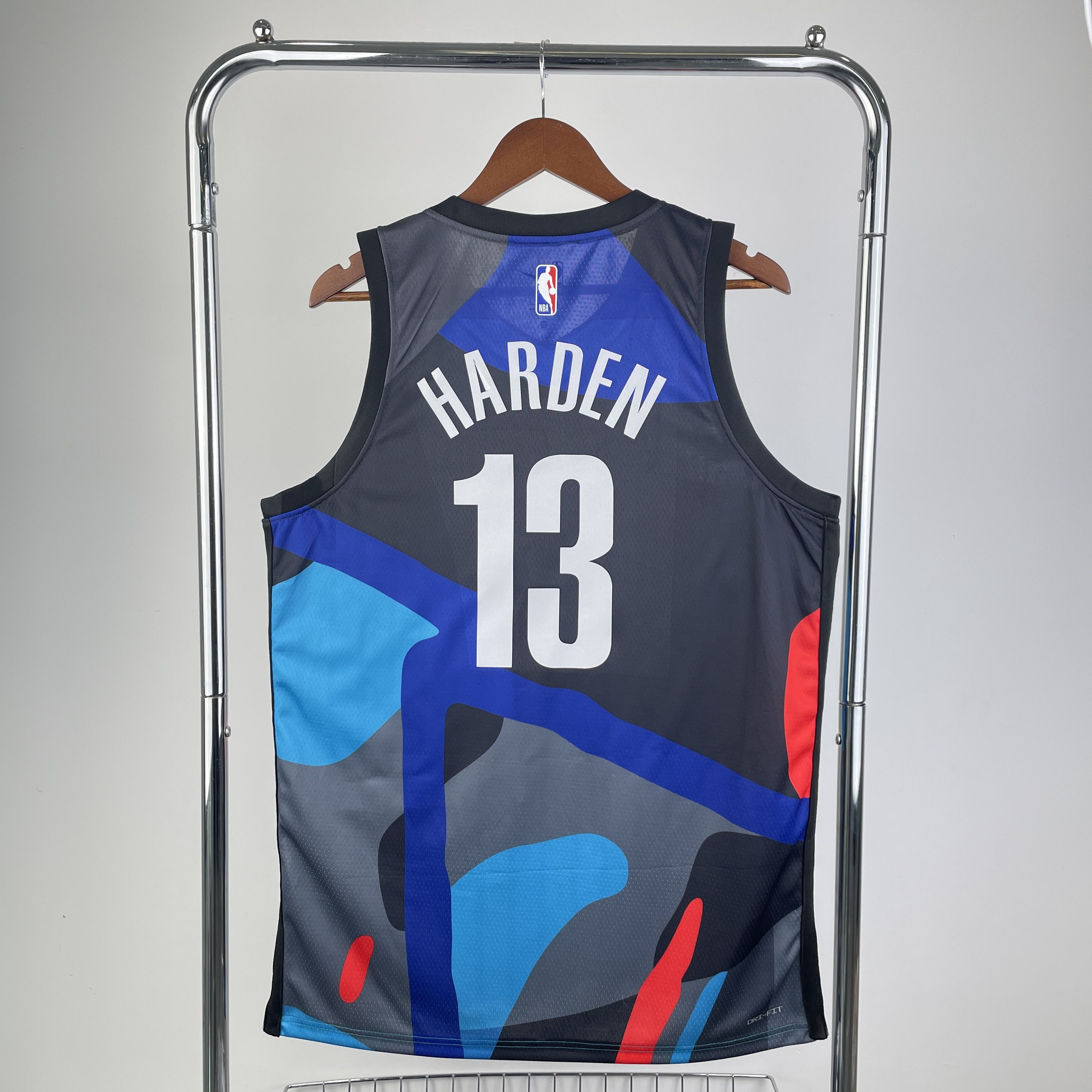 Men Brooklyn Nets 13 Harden Black City Edition 2024 Nike NBA Jersey